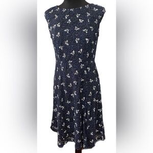 Candalate Navy Blue Lace dress. Size Medium